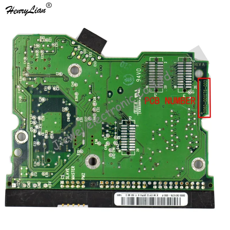 HDD PCB для/логическая плата/номер платы: 2060-001076-002, 0000 001076-000