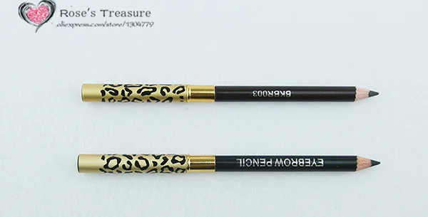 12 шт. Леопардовый 2 в 1 коричневый карандаш с щеткой для бровей профессиональная коричневая ручка для макияжа бровей расческа