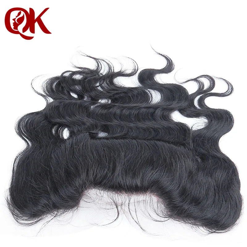 Волосы QueenKing бразильское кружево Фронтальная застежка волнистые волосы Remy 13x4