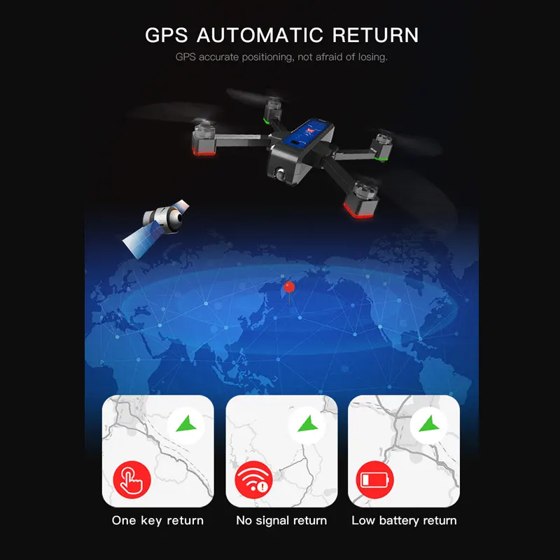 MJX Bugs 4 Вт B4W бесщеточный Радиоуправляемый Дрон с камерой 4K 5G WIFI FPV GPS