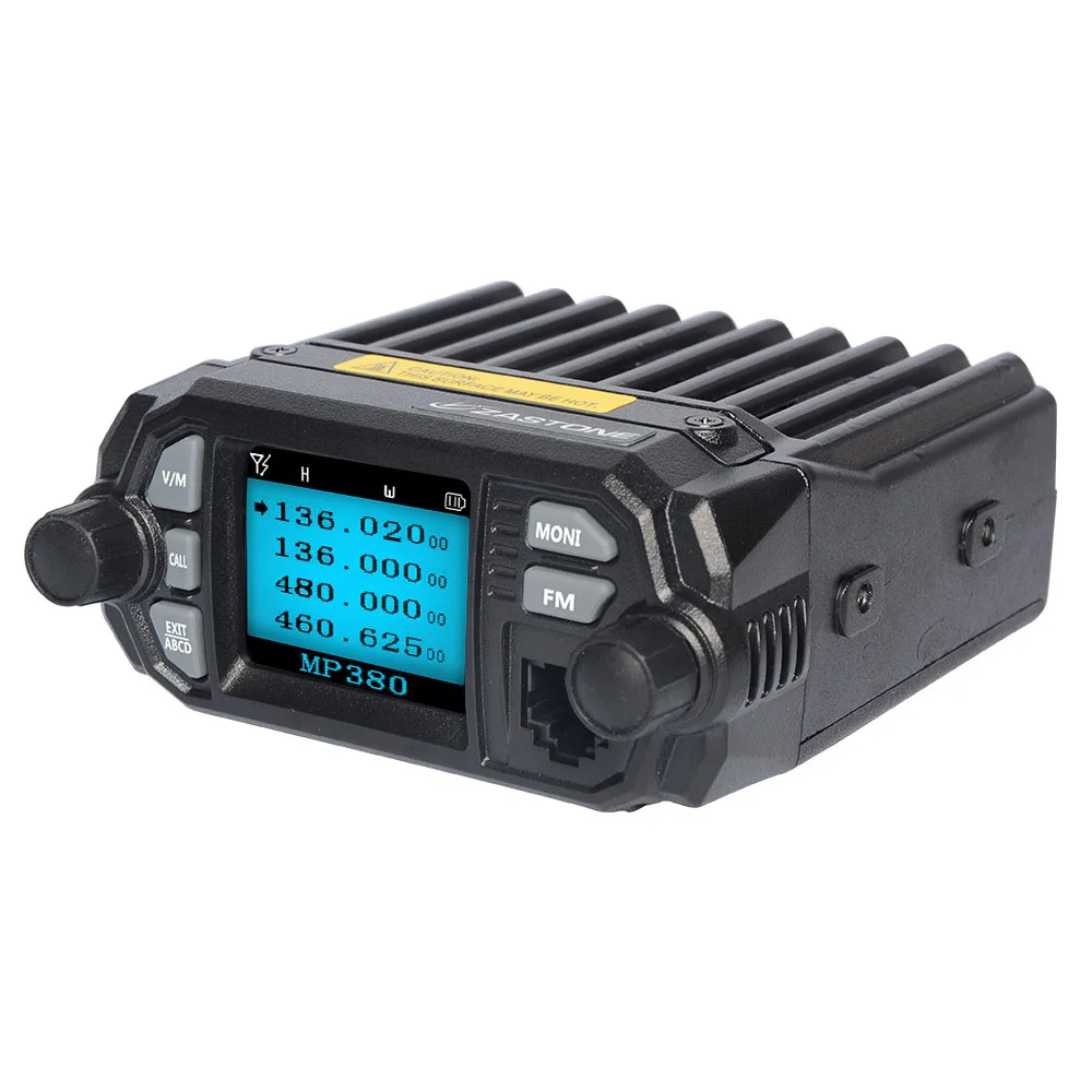 Мобильное радио Zastone MP380 VHF 136 ~ 174 МГц UHF 400 480 мини Автомобильная рация CB Ham FM