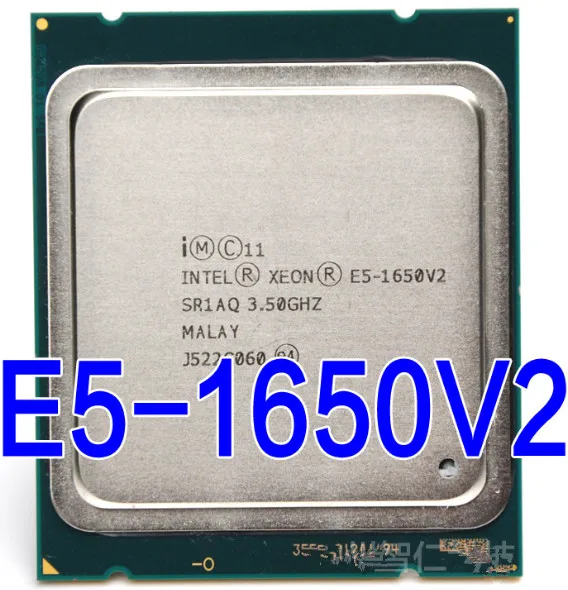 Процессор Intel Xeon E5 1650 V2 E5-1650 V2 e5 1650 V2 cpu LGA 2011 серверный процессор настольный процессор может работать