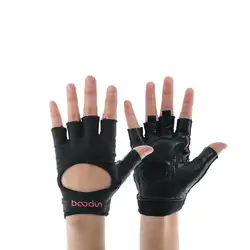 Анти-скольжение Половина Finger спортивные перчатки для спортзала для тренировки, бодибилдинга наручные перчатки мужчины и женщины гантели