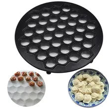Aleación de aluminio Dough Press Ravioli Dumpling 37 Pierogi Dumplings Molde Cortador de Pastelería Hornear Herramientas Accesorios de Cocina