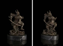 Art Deco Sculpture Japanese Samurai Bronze Statue Signed wholesale factory Bronze Arts outlets