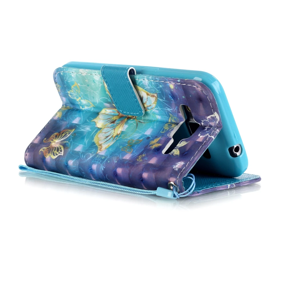 Чехол книжка с 3d рисунком для Samsung Galaxy Core Prime G360H/DS SM G360H G360F/DS G361 G361F кожаный чехол