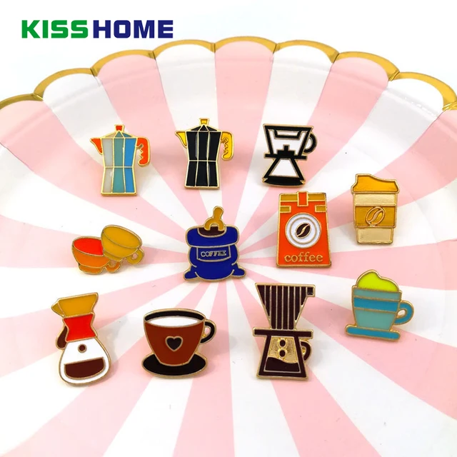 Best Price 11pcs/lot Barista Brooch Retro Coffee Machine Coffee Maker Cup Commemorative Badge Birthday Gift Metal Drip Broochs Accessories Best Price 11pcs/lot Barista Brooch Retro Coffee Machine Coffee Maker Cup Commemorative Badge Birthday Gift Metal Drip Broochs Accessories