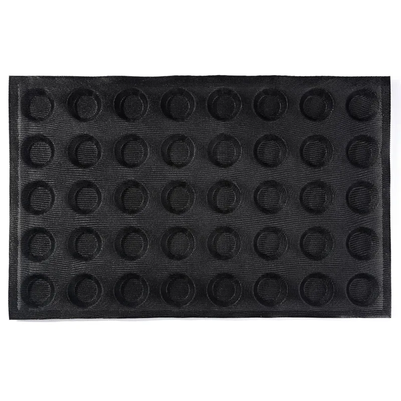 

Subway demarle Silform Style Non-stick Perforated Baking Mold for 4-Inch Buns 40 Molds silicone bread pan Muffin Pan