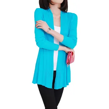 

Autumn Women knitted Slim Fit Open Front Sweater Cardigan Ladies Long Sleeve Cardigans Shawl