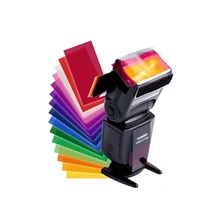 Useful FLash Speedlite Speedlight Color Gels Filter Card For Camera 12 Colour DA0485 YN560 IV YN600EX