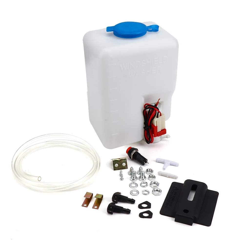 

KEMIMOTO UTV Windshield Washer Bottle Tank Pump Wiper System Reservoir Kit for Can AM Maverick X3