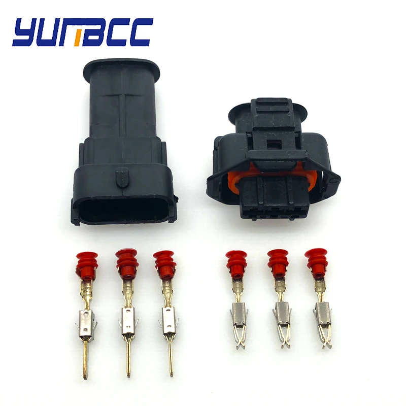 

5pcs 3 pin Female Male 3.5mm Auto Sensor Connector 1928404227 1928403966 Diesel Injection Pump Use For Boschs