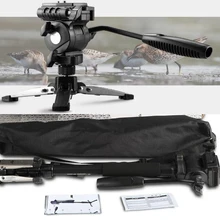 Фото WEIFENG WF 3958 м Камера монопод Штатив для видеокамеры DV с панорамной головкой для держатель Штатив-тренога сумка, держатель для телефона