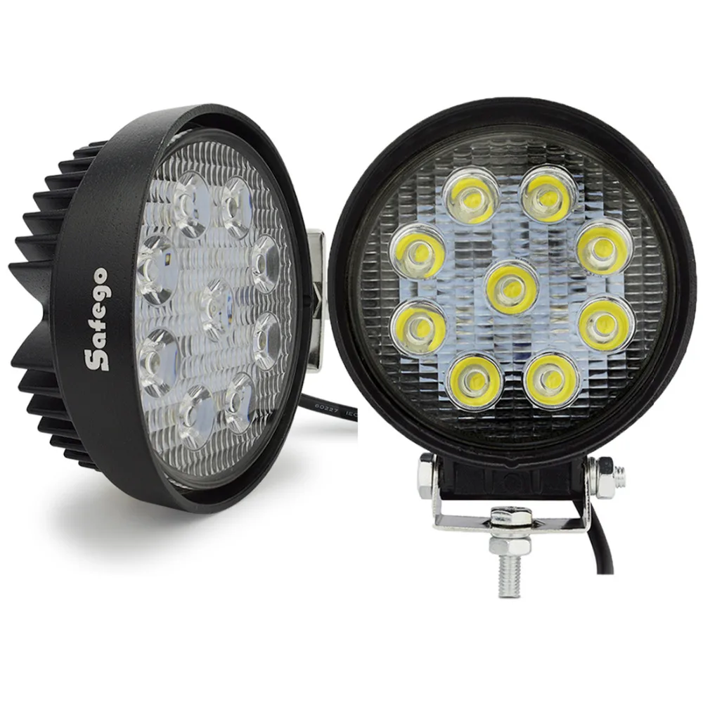 2pcs 4''27w led work lamp car work lights 12v 24v for Tractor Truck