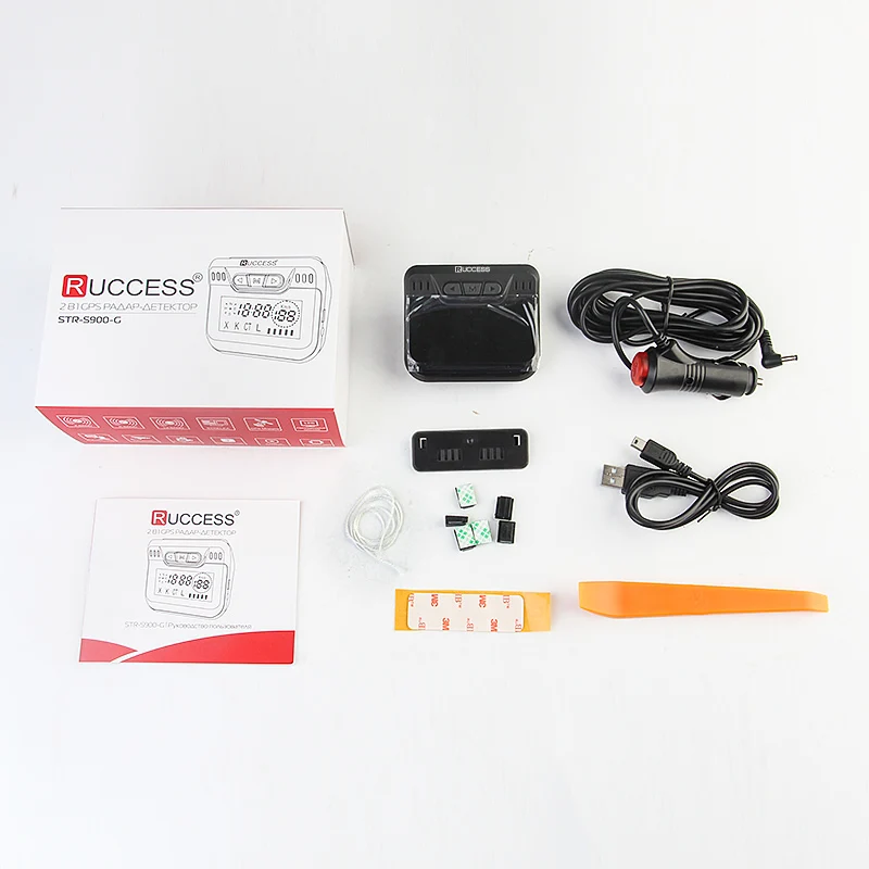 Ruccess STR S900 Radar Detectors Led 2 in 1 Radar Detector for Russia with GPS Car Anti Radars Police Speed Auto X CT K La