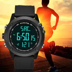 Новая мода Dual Time электронные обратного отсчета для мужчин цифровой дисплей спортивные наручные часы для мужчин relogio цифровые часы Новый