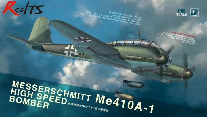 

RealTS MENG MODEL 1/48 SCALE military models #LS-003 MESSERSCHMITT Me410A-1 HIGH SPEED BOMBER plastic model kit