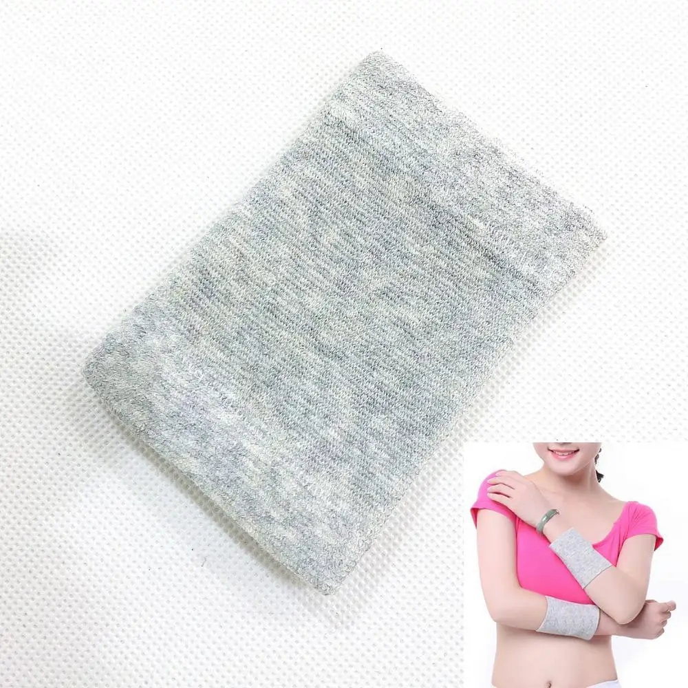 Gray Color Elastic Unisex Wrap Wristband Sport Sweatband Arm Band Basketball Tennis Gym Wrist Support