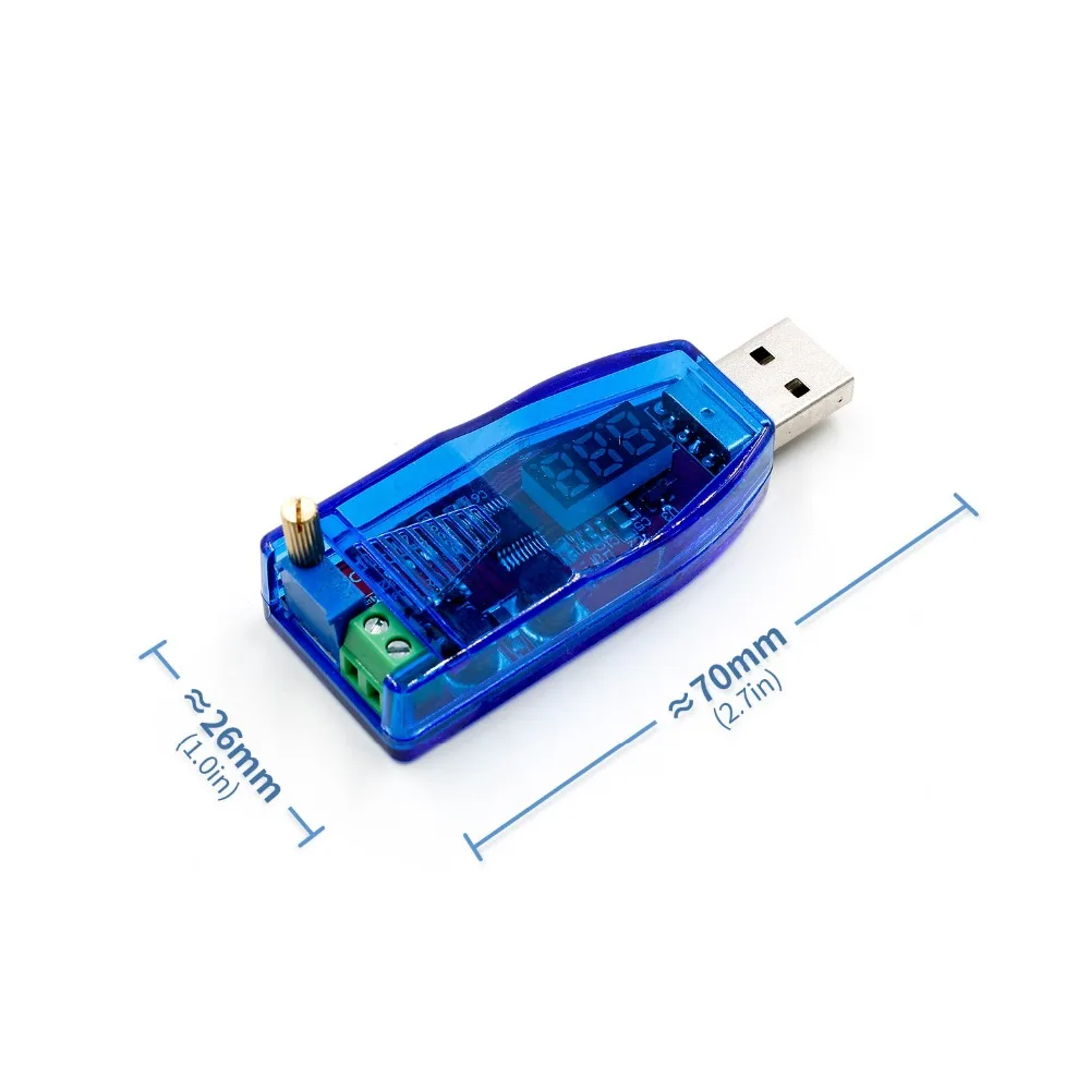 DC-DC 5V до 3,3 V 9V 12V 24V USB Шаг вверх/вниз Питание Модуль Регулируемый повышающий преобразователя постоянного тока Выход постоянного тока 1,0 V-24 V с Чехол