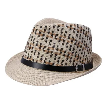 4 цвета Фирменная Новинка Мода Для мужчин/Для женщин Лето Солома Beach Sun Hat шапки fedoras hat - Цвет: Color3