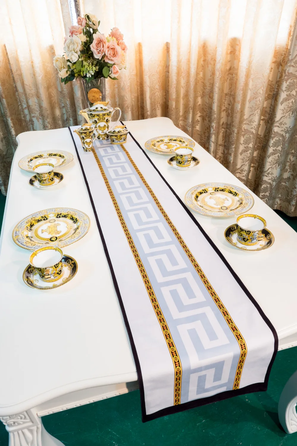 

Europe style Velvet table runner home decoration luxury top grade