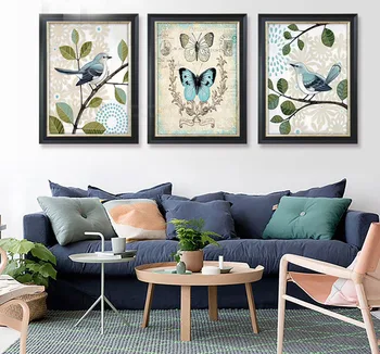

3pcs,Full Square Diamond 5D DIY Diamond Painting"butterfly,bird"Embroidery Cross Stitch Rhinestone Mosaic Painting Decor Gift