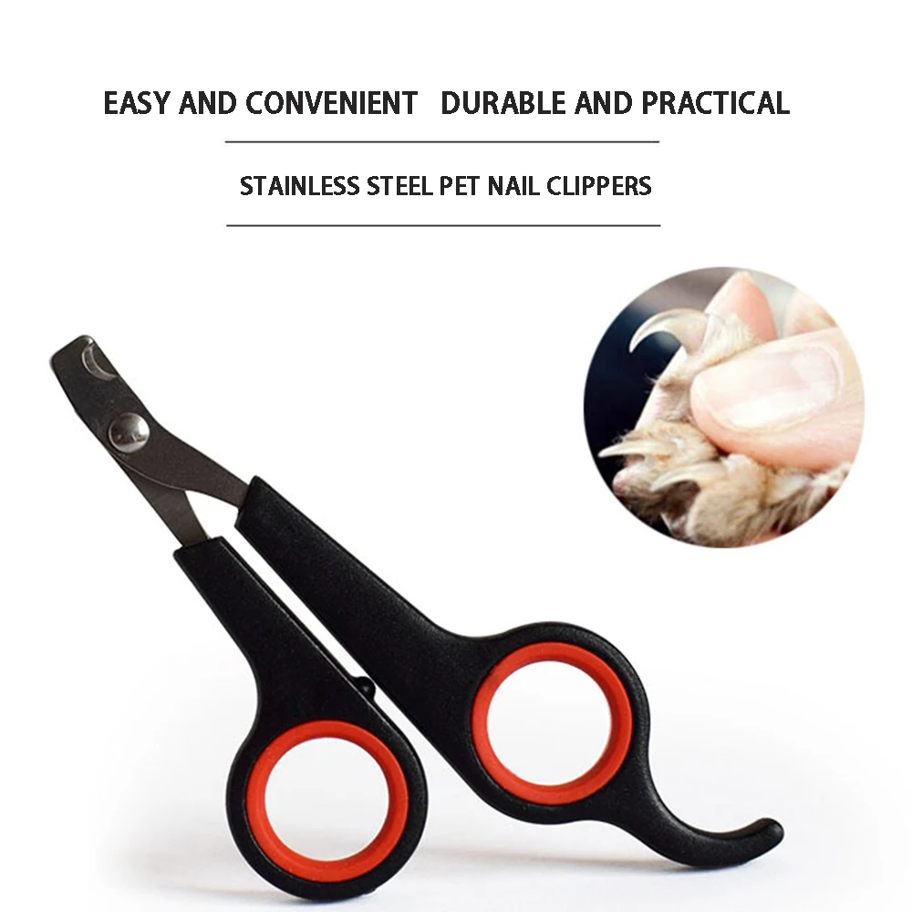 High Quality Stainless Steel Pet Dog Cat Nail Clipper Trimmer Claws Scissor Cut Product Pet Nail Safety Cutter Tool Dog Supplies (2)