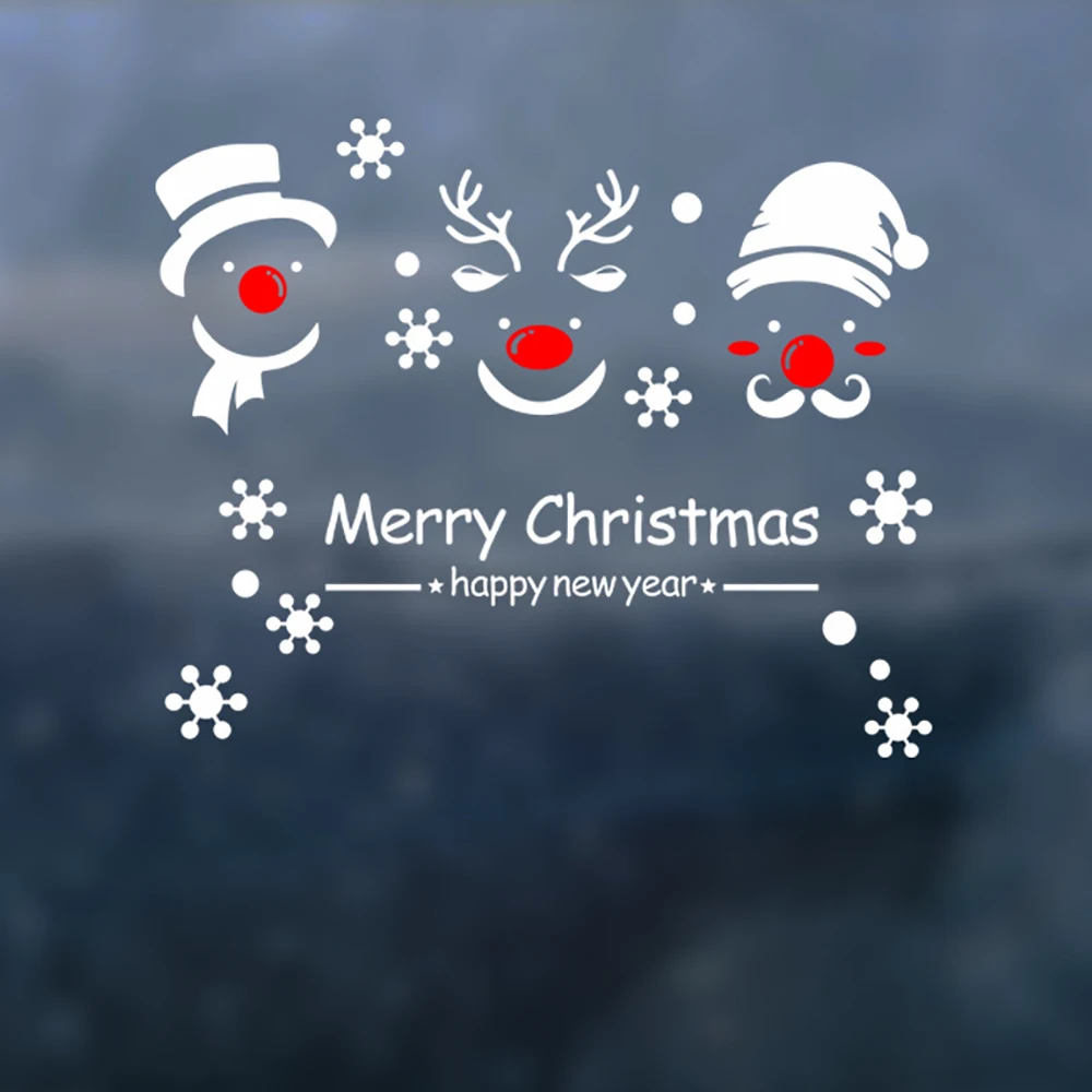 Merry Christmas Vinyl Art Home Window Store Wall Stickers Decal Decor Xmas Decal