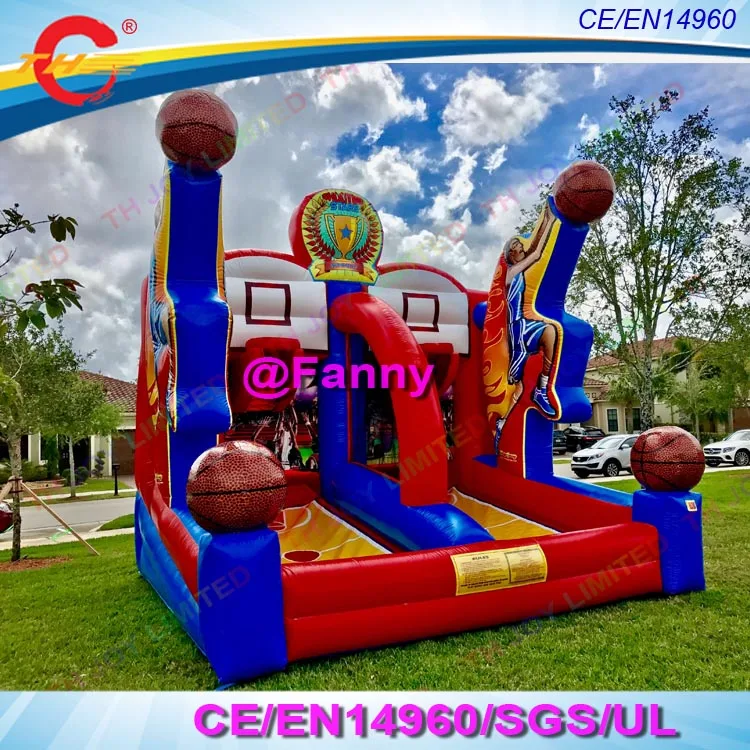 4x3m Inflatable Basketball Shooting Game,giant Inflatable Basketball Hoop/ Basketball Inflatable