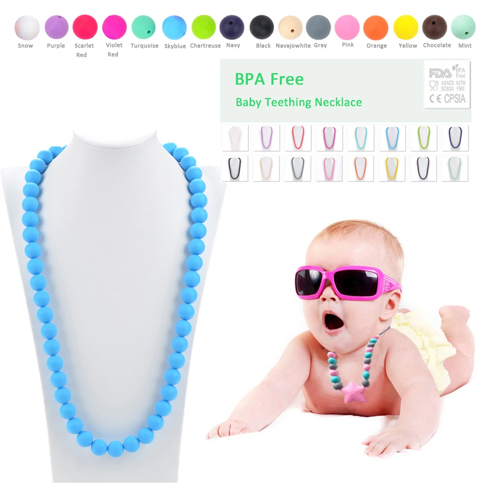 Buy New Silicone Teething Necklace BPA Free Teething