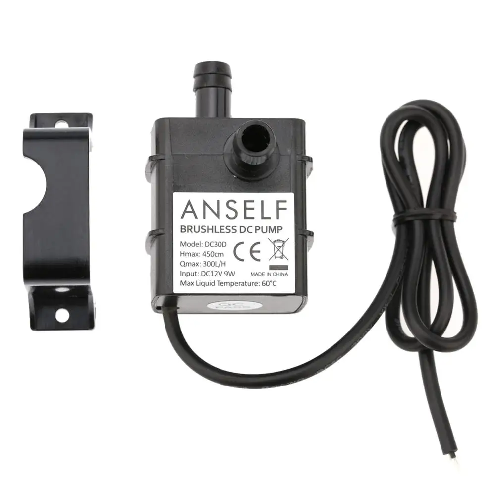 

DC12V 4.5M Lift Pond Fountain USB Brushless Submersible Cold Water Cycle Pump Set