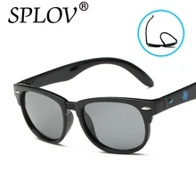 2017 TR90 Moda Niños Niñas Diseñador de la Marca de gafas de Sol Gafas de Sol Lente TAC Polarizado Gafas de Sol de Bebé de Seguridad Para Niños Gafas de Sol