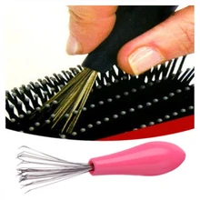 Comb Hair Brush Cleaner Cleaning Remover Embedded Tool Plastic Handle Pink HOT