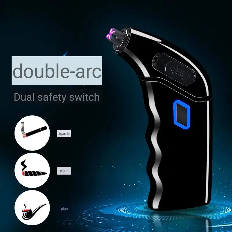 34*100 мм плазменная Зажигалка двойная Arc USB зарядка электронная эргономичная