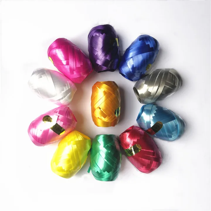 1   5mmx10m Aluminum Film Ribbons For Wedding Balloon Rope Supplies Diy Make Gift Wrapping Birthday Party Balloon Satin Ribbon