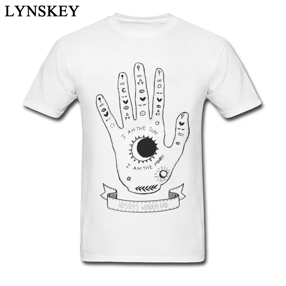 

Plus Size T-Shirt Men's 3D Printed Palmistry Hand Palm Tops Tshirt 2018 New Design Graphic Tee Shirts For Men 100% Cotton