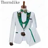 Thorndike Different Colors One Button Groom Tuxedos Shawl Lapel Groomsmen Best Man Suits Mens Wedding Suits Three Pieces Suits 5