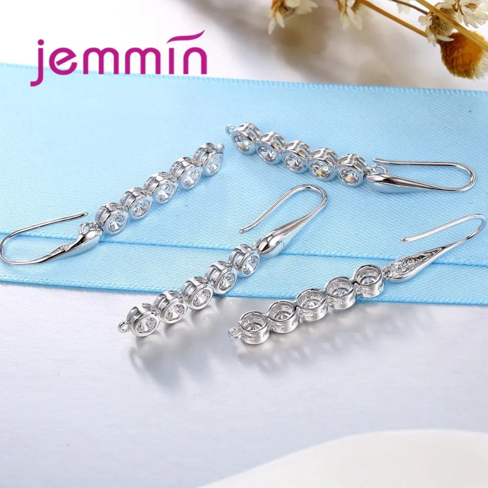 Длинные висячие серьги с австрийским кристаллом|findings earrings|findings 925jewelry findings & components