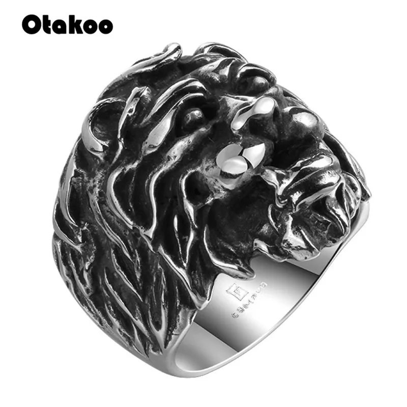 Otakoo новые акции высококачественное кольцо в виде животного мужское из