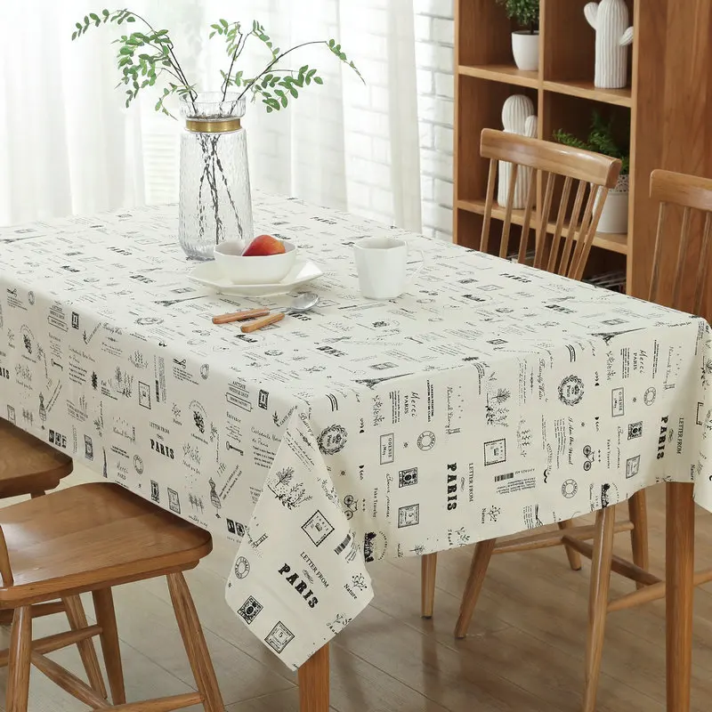 Buy Continental Cotton Fabric Table Cloth Dustproof Tablecloth Rectangular