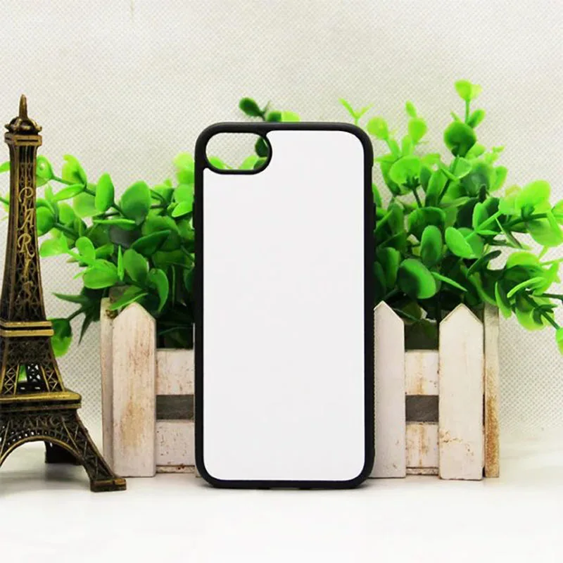 

For IPHONE 7 or 8 blank 2D sublimation TPU cell phone case, DIY printing plastic back protective cover 5 colors