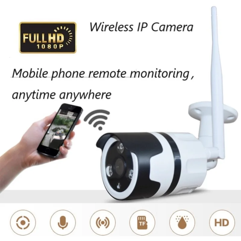 Zjuxin наружная камера WIFI Беспроводная ip-камера использование HD 3 6 мм объектив для