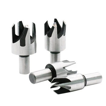 

5/8 1/2 3/8 1/4 Claw Cork Drill 4pcs Wood Plug Cutter Cutting Tool Woodwork Plug Cutting Drill Bit Set