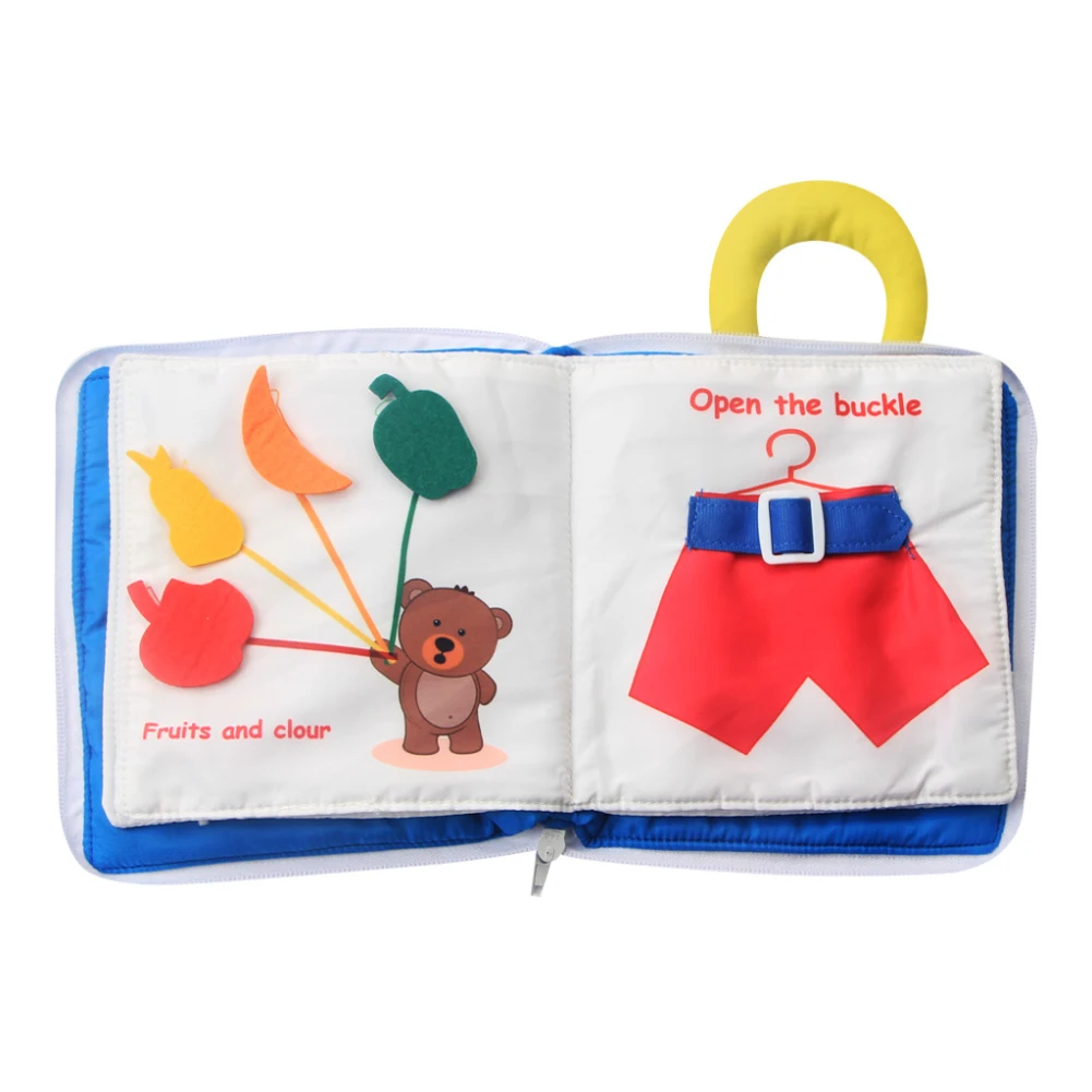 

Infant Toys Baby Cloth touch Book Early Learning Educational resources Bed Cognize Soft Cloth Development kids Books bez kitap
