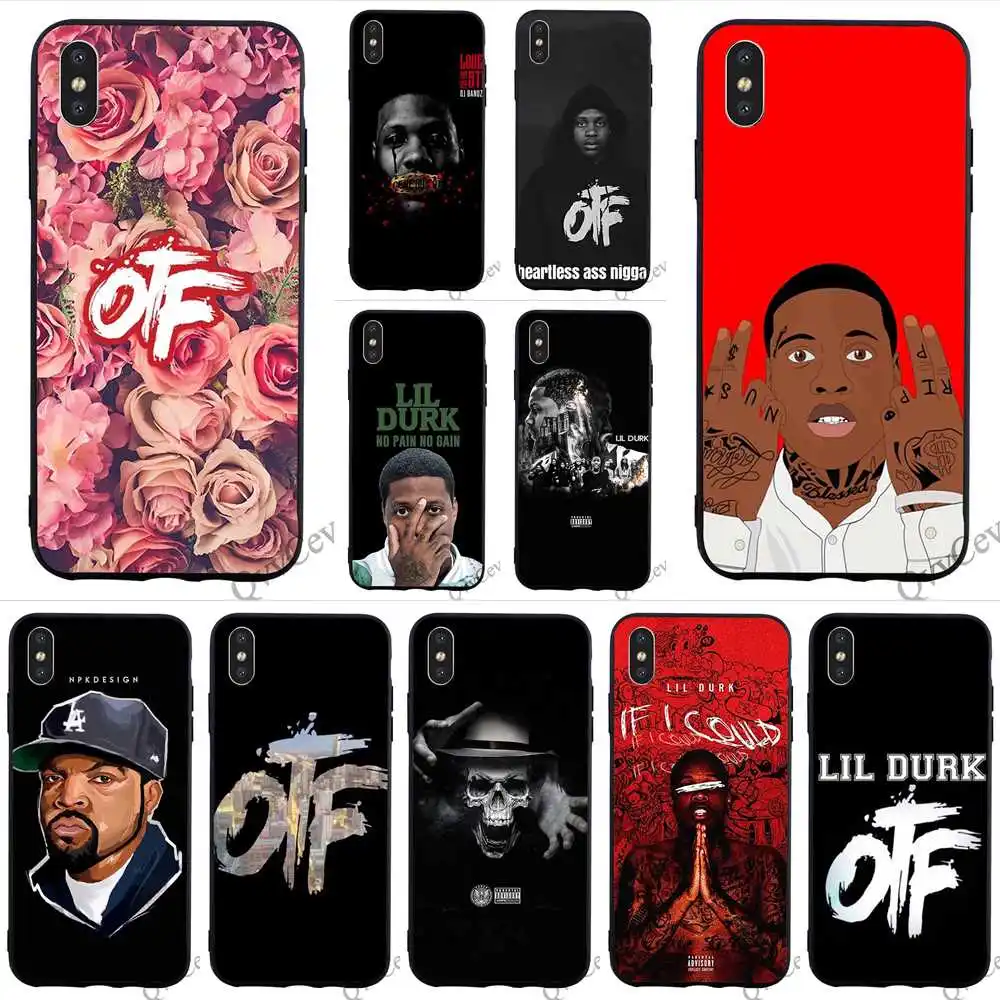 Warna Warni Lil Durk Hip Hop Ponsel Cover Untuk Iphone 7 Plus Case Xr X Max 11 Pro X 8 6 6s 5 S 5 Se Silikon Kembali Dilengkapi Kasus Aliexpress