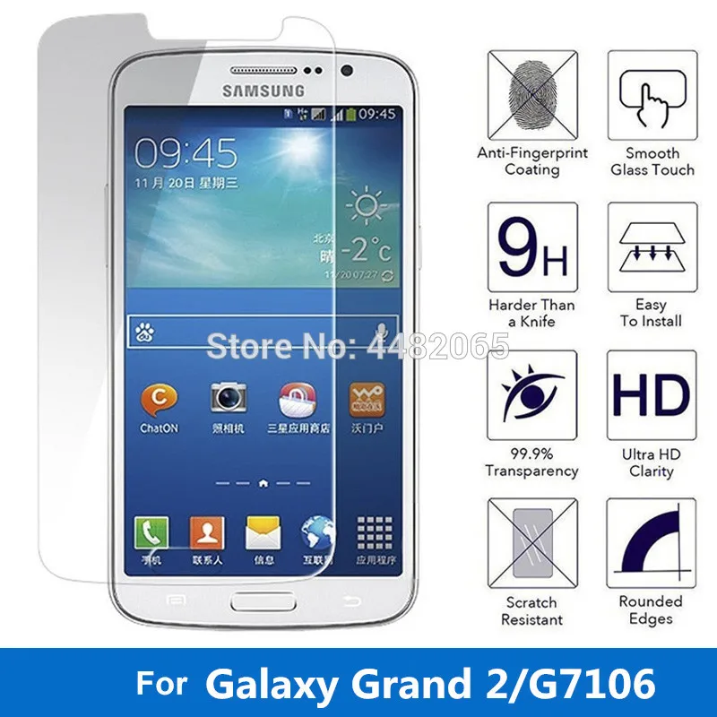Защитное закаленное стекло для Samsung Galaxy Grand 2 шт.|Защитные стёкла и плёнки| |