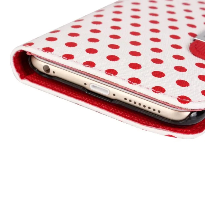 iPhone 6 Polka Dots 2 in 1 Wallet Case (19)