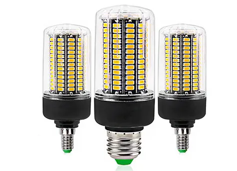 E27 Светодиодный светильник E14 SMD5736 светодиодный светильник переменного тока 110 В 220 В светодиодный светильник-кукуруза 3,5 Вт 5 Вт 7 Вт 9 Вт 12 Вт 15 Вт 20 Вт без мерцания для гостиной ампулы