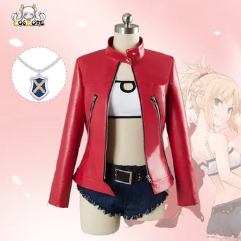 

Hot Anime Fate Saber Mordred Cosplay Daily Costume(TOP+PANTS) Halloween Costume Full Set S-XL For Women Free Shipping New Stock