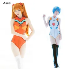 Neon Ayanami Rei Ikari Shinji Soryu Asuka Langley, карнавальный костюм, DVA EVA, костюм, спортивная одежда для девочек, женский купальник
